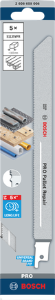 Bosch PRO Pallet Repair S1135VFR bimetalni list pile, pakiranje od 5 komada.