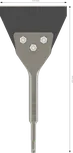 Bosch PRO SDS plus strugač za pod, oštrica od 130 mm.