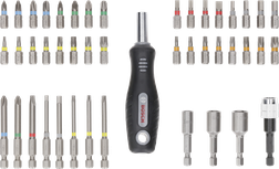 Bosch set bitova za odvijač Extra Hard 44+1 komada s ručkom.