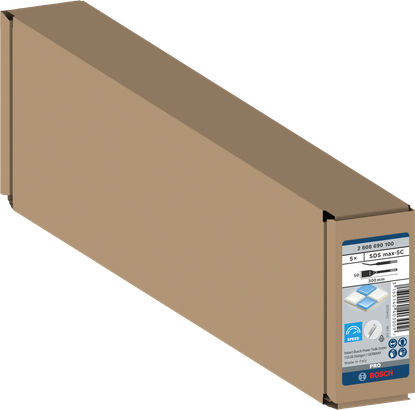 Bosch PRO SDS max-5C set dlijeta za pločice 50×300 mm, 5 dijelova.