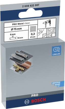 Bosch PRO Metalni kotač od čiste žice 75 × 0,3 mm.