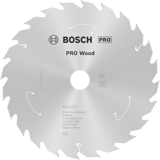 Bosch PRO Wood akumulatorska kružna pila 165 mm T24.
