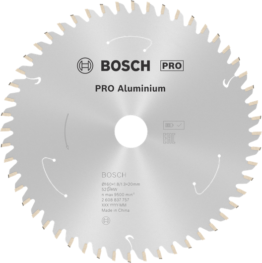 Bosch PRO aluminijski akumulatorski list kružne pile, 160 mm.