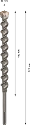 Bosch PRO SDS-max-7 svrdlo 38x400x520 mm.