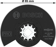 Bosch PRO ACZ 85 EIB segmentna oštrica 85 mm za više materijala.