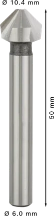 Bosch PRO svrdlo za upuštanje od mekog metala HSS 10,4 x 50 mm.