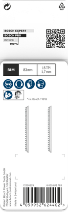 Bosch PRO Laminate clean T101BIF listovi ubodne pile, 83 mm.