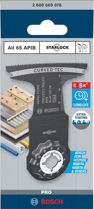 Bosch PRO AII 65 APIB multitool oštrica 65×40 mm.