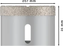 Bosch PRO keramička kružna bušilica za suho rezanje 57 mm X-Lock.
