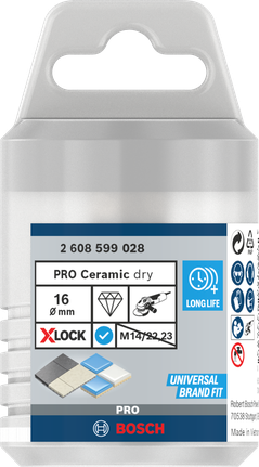 Bosch PRO keramička kružna rezačica za suho rezanje 16 mm X-LOCK.