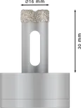Bosch PRO keramička kružna rezačica za suho rezanje 16x30 mm X-Lock.
