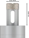 Bosch PRO keramička kružna bušilica za suho rezanje 20x35 mm X-Lock.