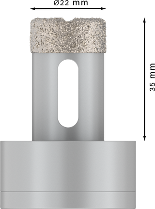 Bosch PRO keramička kružna rezačica za suho rezanje 22x35 mm X-Lock.