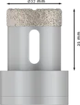 Bosch PRO keramička kružna rezačica za suho rezanje 32x35 mm X-Lock.