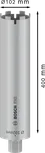 Bosch PRO krunska bušilica za suho bušenje 102 x 400 mm.