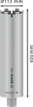 Bosch PRO krunska bušilica za suho bušenje 112x400 mm za bušenje betona.