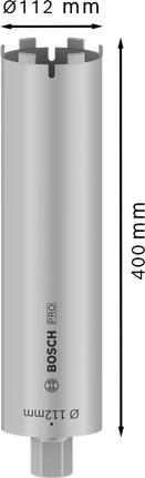 Bosch PRO krunska bušilica za suho bušenje 112x400 mm za bušenje betona.