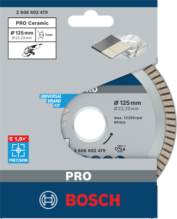 Bosch PRO keramički dijamantni disk 125 × 22,23 mm.