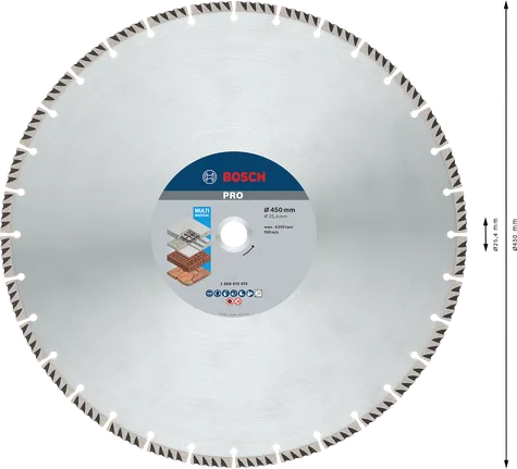Bosch PRO višenamjenski dijamantni disk 450 mm za svestrano rezanje.