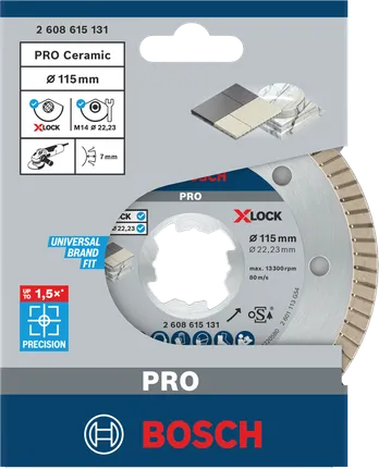 Bosch PRO keramički X-Lock dijamantni disk 115 × 22,23 mm.