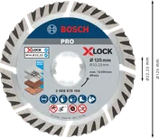 Bosch PRO višenamjenski dijamantni disk 125 mm X-Lock.