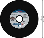 Bosch PRO brusna ploča za metal 125 x 26 x 20 mm.