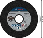 Bosch PRO brusna ploča za metal 100 mm za obradu metala.