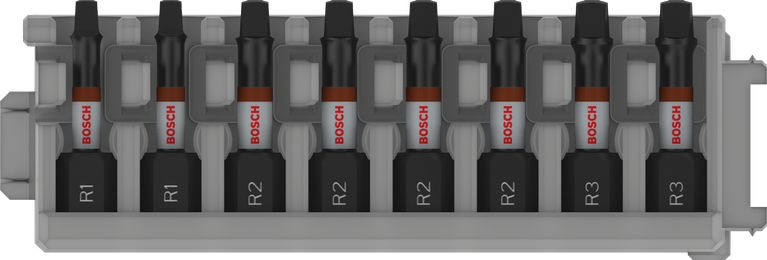 Bosch PRO R set udarnih bitova R1 R2 R3 55 mm 8 komada.