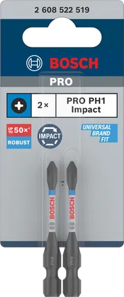 Bosch PRO PH1 udarni bitovi 55 mm, 2 kom.