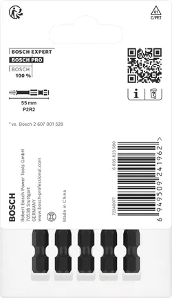 Bosch PRO P2R2 udarni bitovi 55 mm 5 kom.