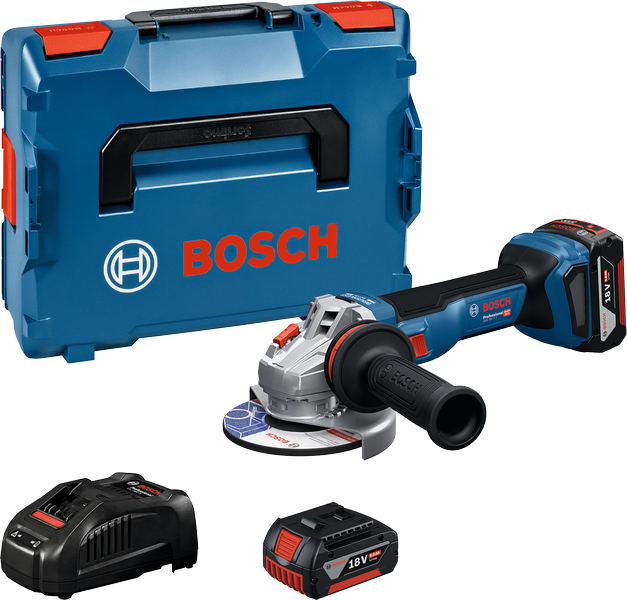 Bosch 18V set akumulatorskih kutnih brusilica.