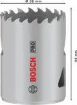 Bosch PRO Multi Material rupna pila s navojem 38 mm.