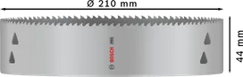 Bosch PRO višenamjenska kružna pila 210 mm, navoj 44 mm.