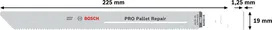 Bosch PRO Pallet Repair S1135VFR BIM list pile, 225 mm.