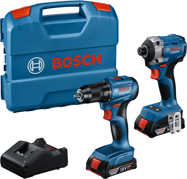 Bosch GDR 18V-215 i GSR 185-LI set akumulatorskog alata.