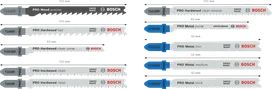 Bosch PRO set za drvo i metal 100 mm, 10 komada različitih listova ubodne pile.