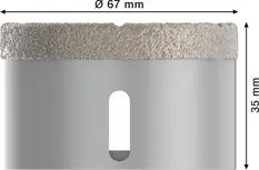 Bosch PRO keramička kružna rezačica za suho rezanje 67x35 mm X-Lock.