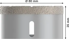 Bosch PRO keramička kružna bušilica za suho rezanje 80x35 mm X-Lock.