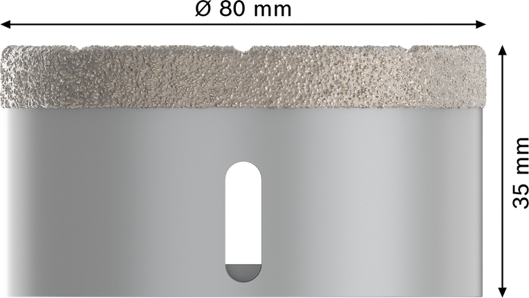 Bosch PRO keramička kružna bušilica za suho rezanje 80x35 mm X-Lock.