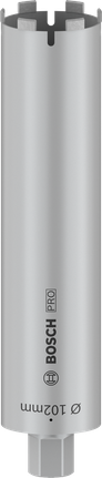 Bosch PRO suha kruna za bušenje 102 mm s UNC prihvatom od 1 1/4 inča.