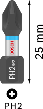 Bosch PRO Phillips udarni svrdlo PH2 25 mm.