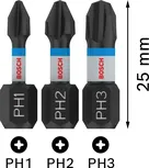 Bosch PRO PH set udarnih bitova PH1 PH2 PH3 25 mm.