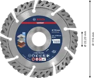 Bosch EXPERT dijamantna rezna ploča za više materijala 115 mm.