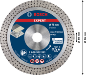 Bosch EXPERT tvrdokeramička dijamantna rezna ploča od 76 mm.