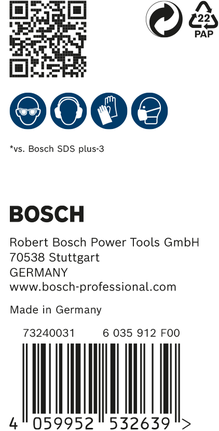 Sigurnosne informacije i informacije o proizvodu za Bosch EXPERT SDS plus-7X udarno svrdlo.