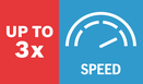 3x brzina.