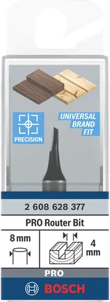 Bosch PRO ravna glodalica 4×8 mm.