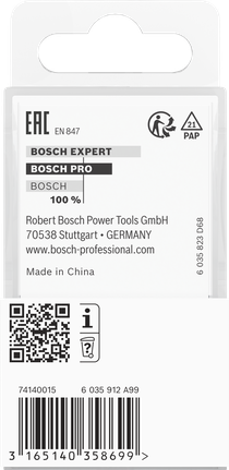 Bosch PRO glodalica s lastinim repom, prihvat 15°, 8 mm.
