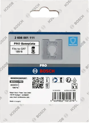 Bosch PRO Osnovna ploča kvadratna 7 x 96 x 96 mm.