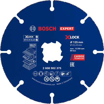 Bosch EXPERT višenamjenski karbidni rezni disk 125 mm.